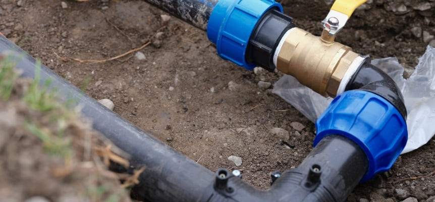 PVC Outdoor plumbing system for house water supply