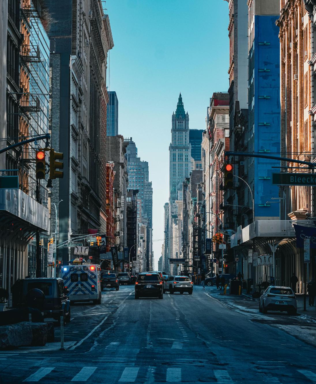 Vibrant New York City Street